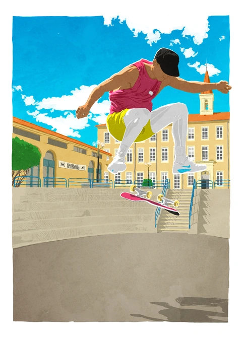 Skate — illustration d’Alexandre Hostein
